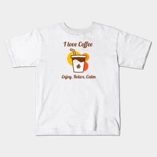 I love coffee Kids T-Shirt